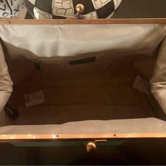 American Leather Co Grace Oversized Clutch NWT - Picture 11 of 14